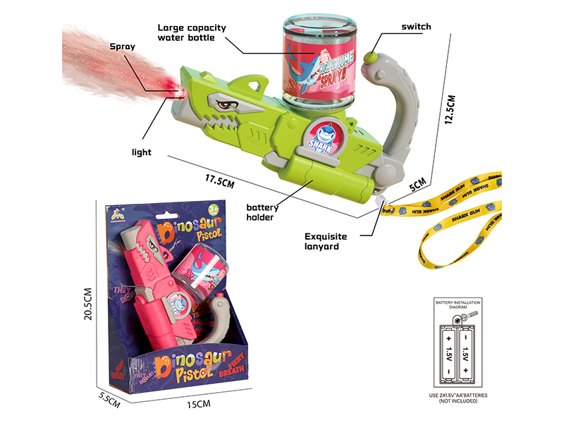 Acousto-Optic Shark Spray Gun