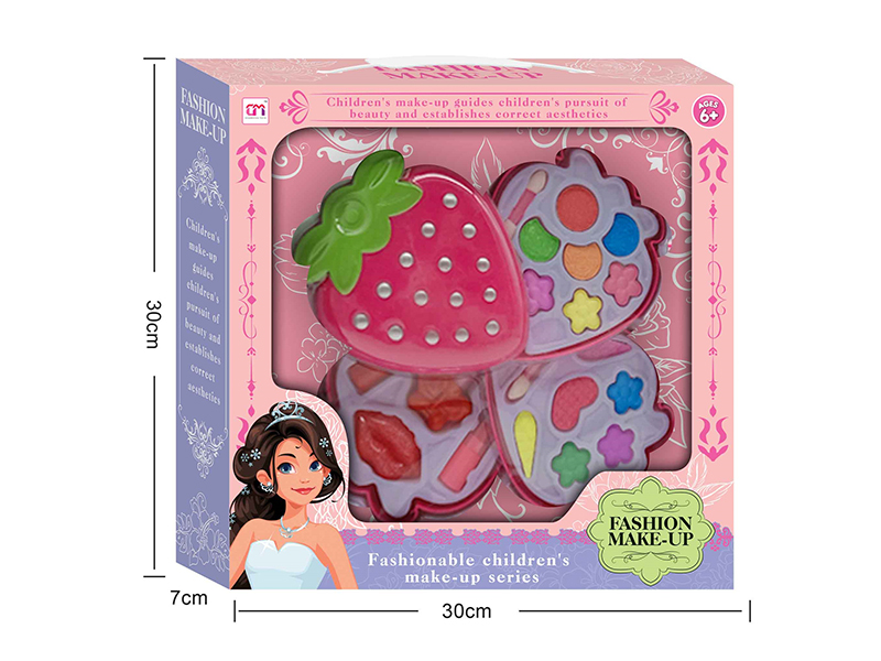 Strawberry Shaped Three Layers Children's Make Up Set