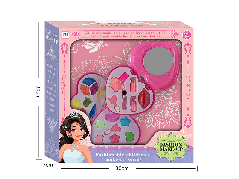 Heart-Shaped Three Layers Children's Make Up Set