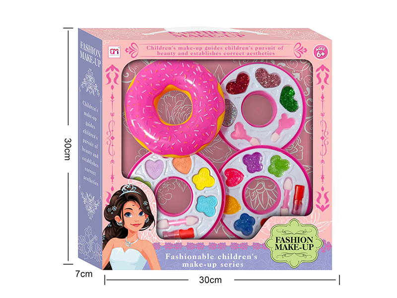 Doughnut Shaped Three Layers Children's Make Up Set
