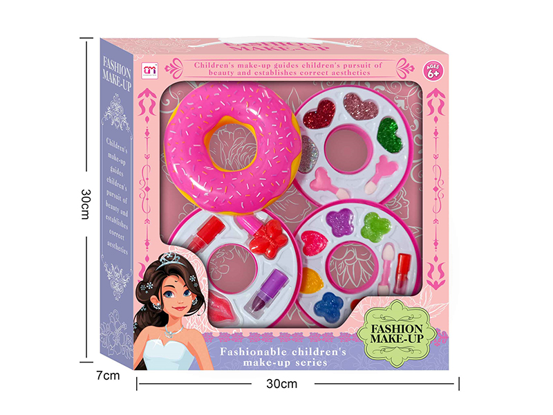 Doughnut Shaped Three Layers Children's Make Up Set