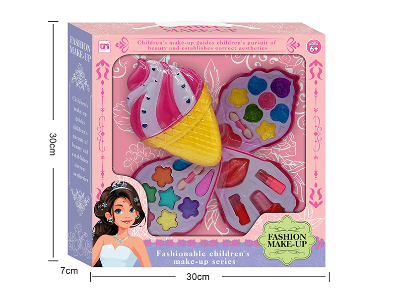 Ice Cream Shaped Three Layers Children's Make Up Set