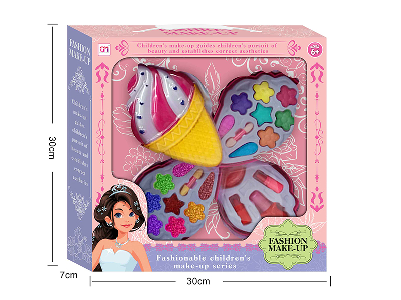 Ice Cream Shaped Three Layers Children's Make Up Set