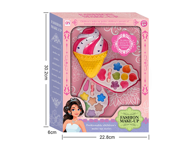 Ice Cream Shaped Two Layers Children's Make Up Set