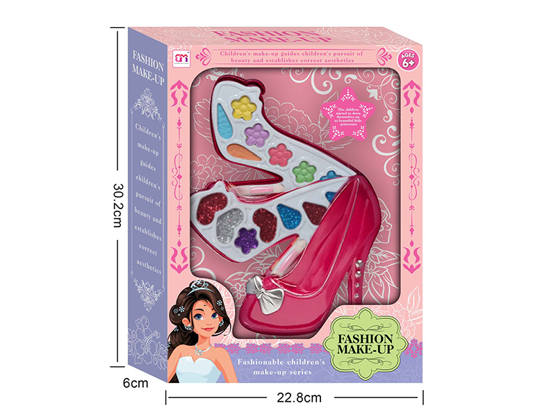 High Heel Shaped Two Layers Children's Make Up Set