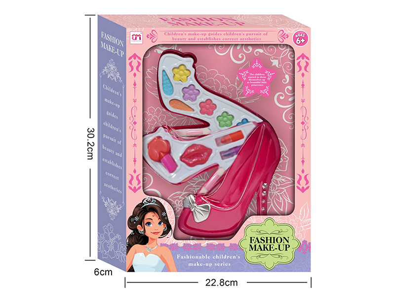 High Heel Shaped Two Layers Children's Make Up Set