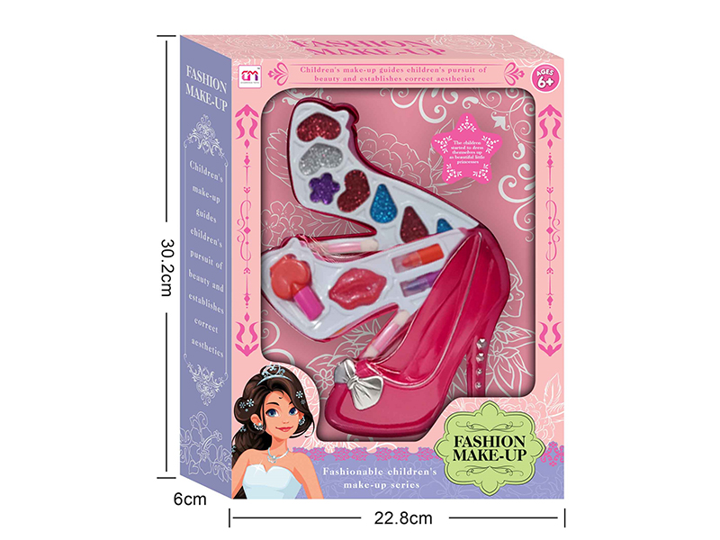 High Heel Shaped Two Layers Children's Make Up Set