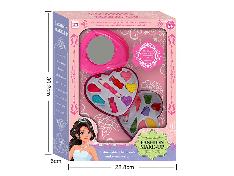 Heart-Shaped Two Layers Children's Make Up Set