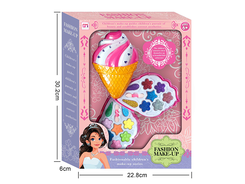 Ice Cream Shaped Two Layers Children's Make Up Set