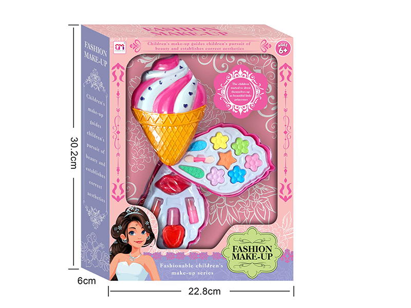 Ice Cream Shaped Two Layers Children's Make Up Set