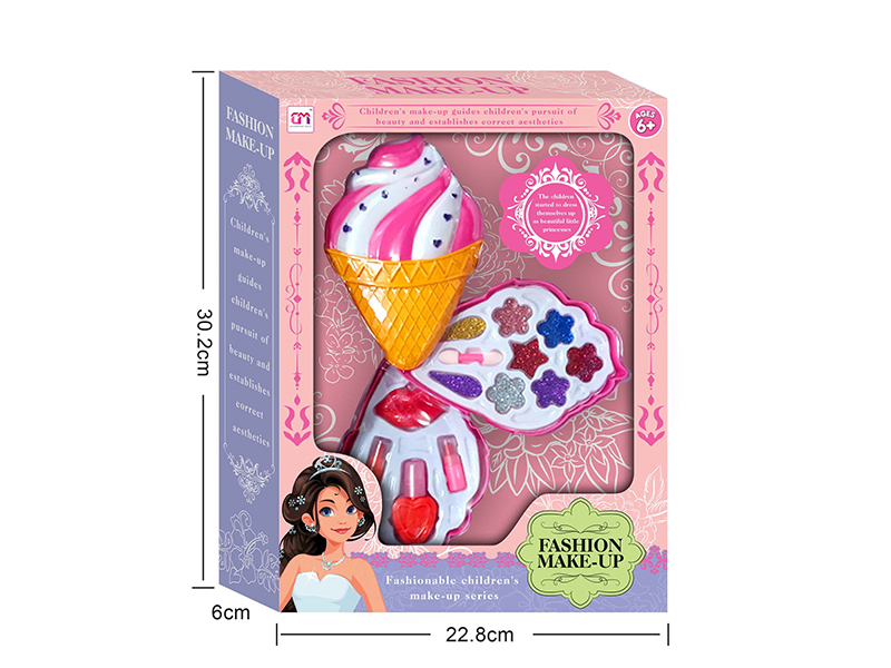 Ice Cream Shaped Two Layers Children's Make Up Set