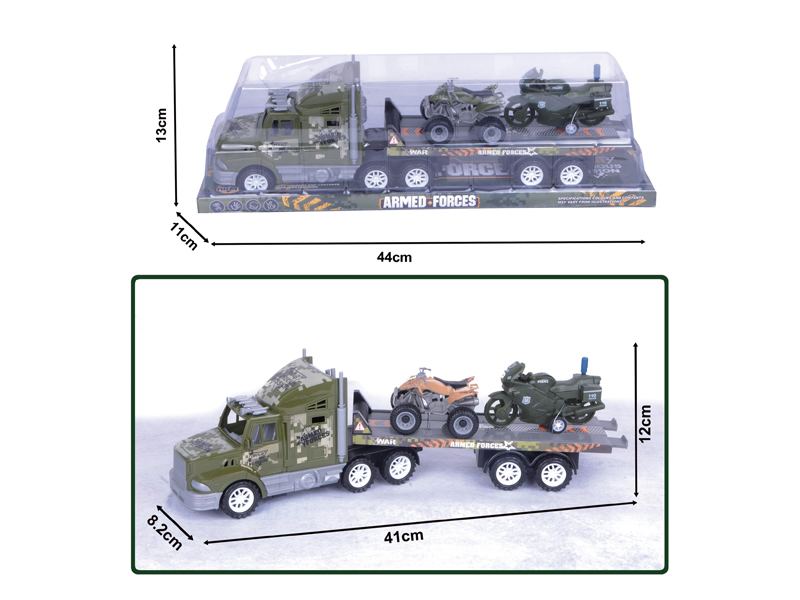 Friction Single Layer Military Flatbed Trailer