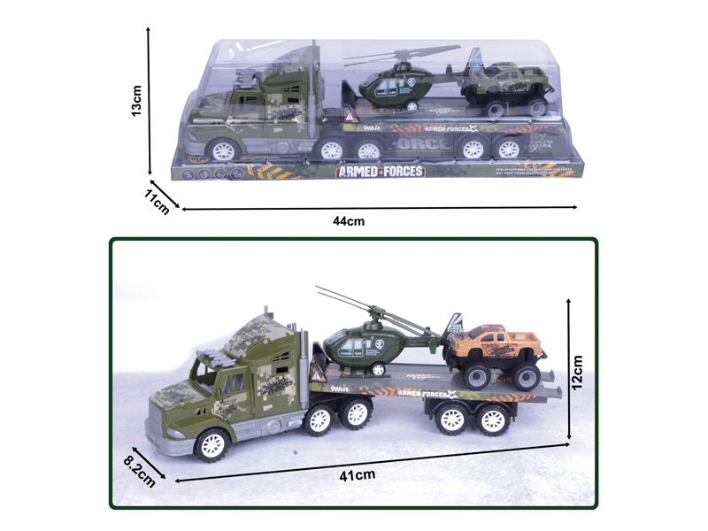 Friction Single Layer Military Flatbed Trailer