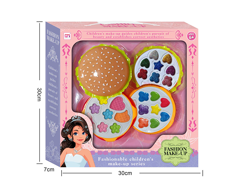 Hamburger Shaped Three Layers Children's Make Up Set