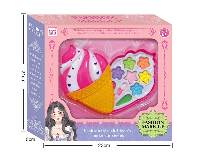 Ice Cream Shaped Single Layer Children's Make Up Set