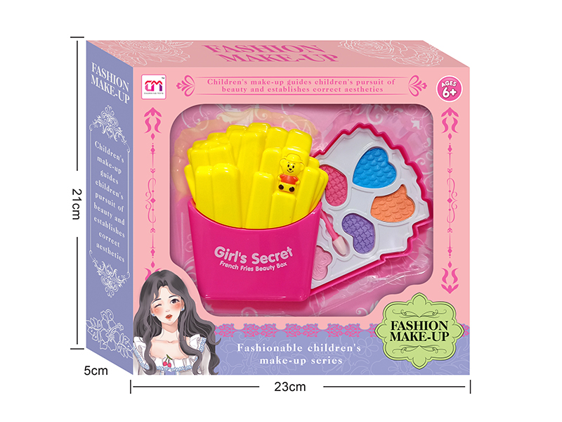 French Fries Shaped Single Layer Children's Make Up Set