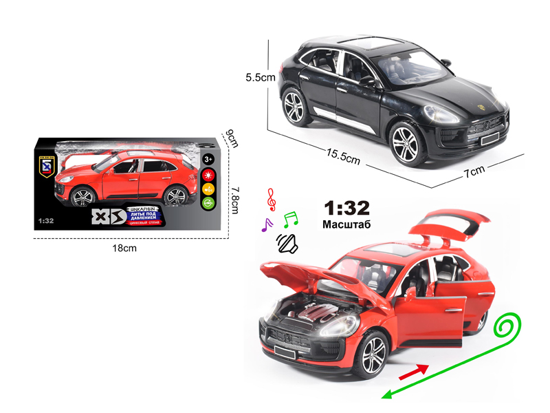 1:32 Alloy Porsche Macan With Light And Sound