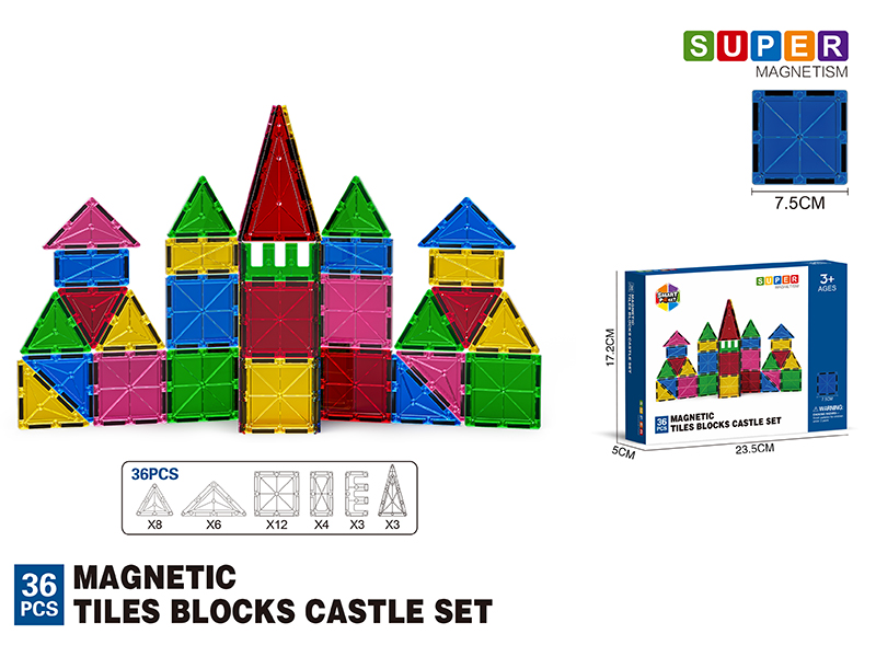 7.5CM Magnetic Tiles Building Blocks 36PCS