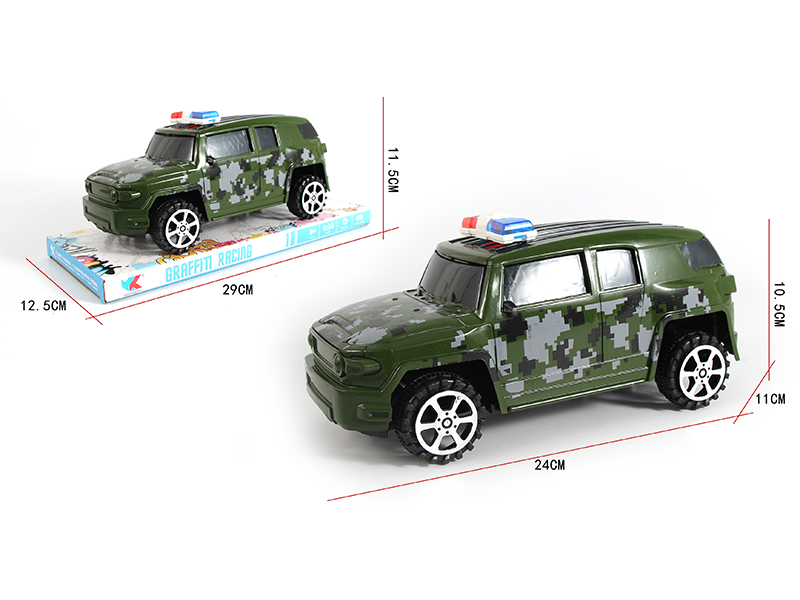 1:16 Friction Military Police Off-Road Car(Toyota)