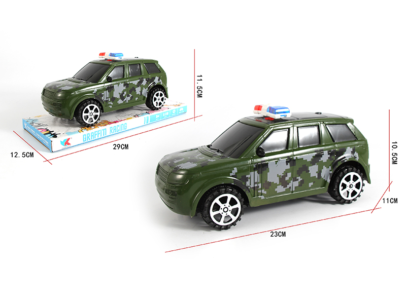 1:16 Friction Military Police Off-Road Car(Land Rover)