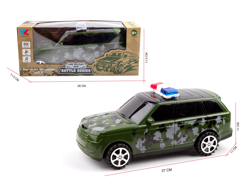 1:16 Friction Military Police Off-Road Car(Range Rover)