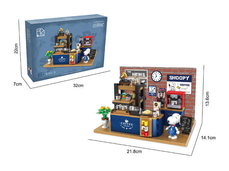 520PCS Snoopy Series Building Block