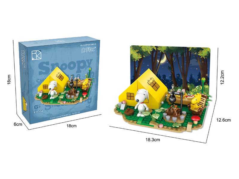 318PCS Snoopy Series Building Block