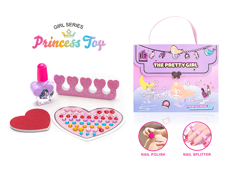 Children's Cosmetics Nail Art DIY Set