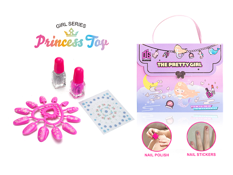 Children's Cosmetics Nail Art DIY Set