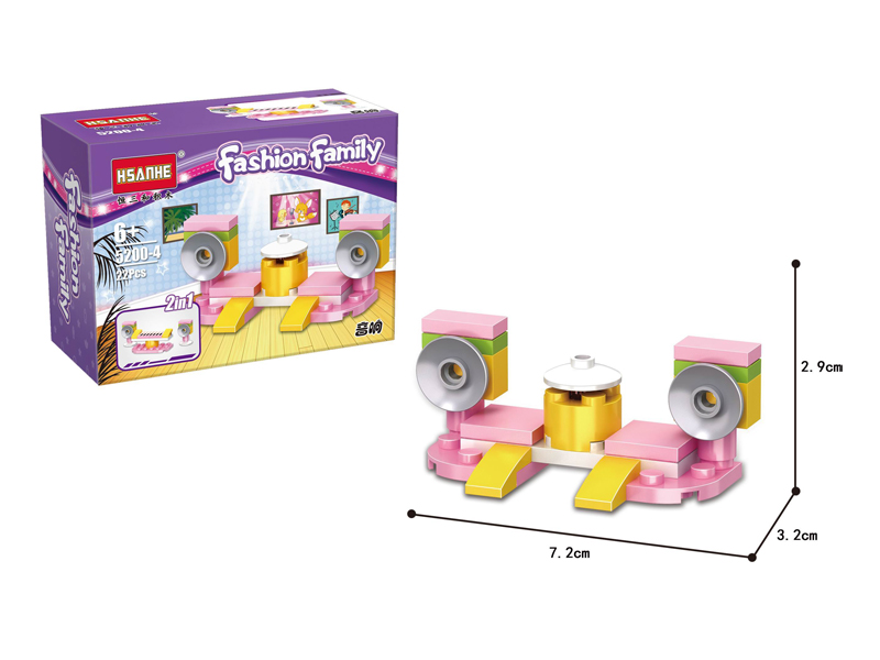 22PCS Girls' Series Building Block