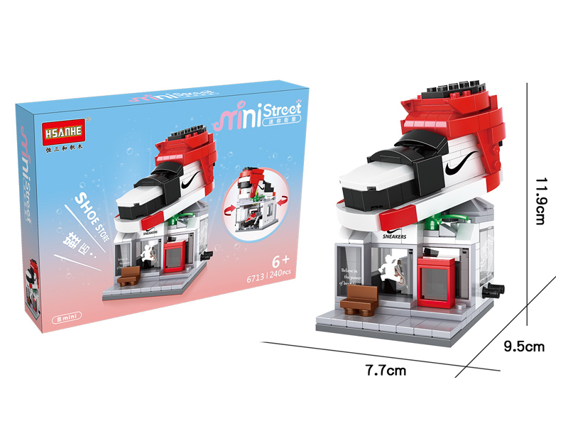 240PCS Mini Street View Blocks