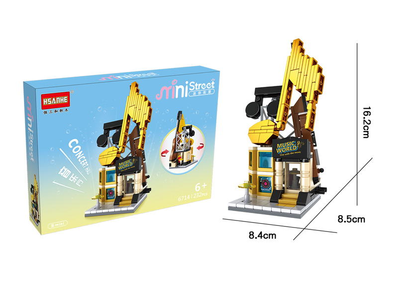 232PCS Mini Street View Blocks