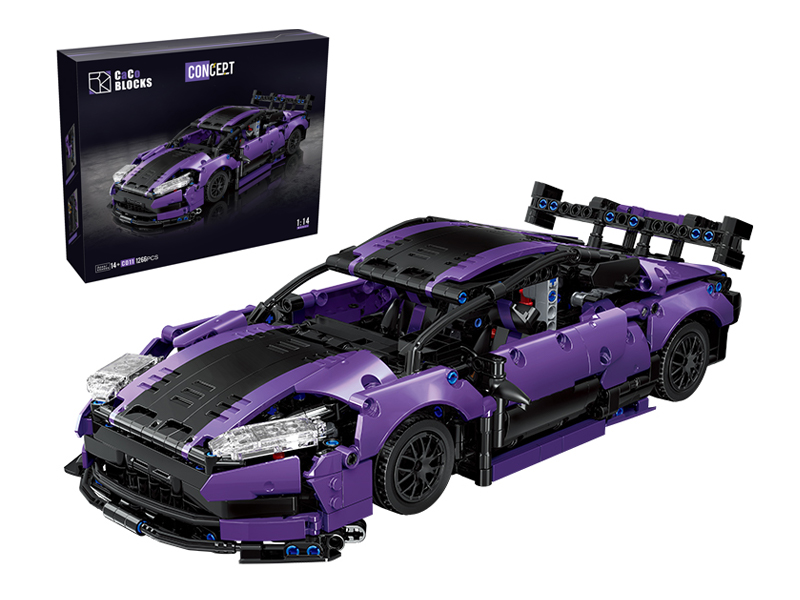 1266PCS 1:14 Sports Car Series Building Blocks