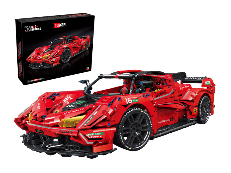 2432PCS 1:10 Sports Car Series Building Blocks