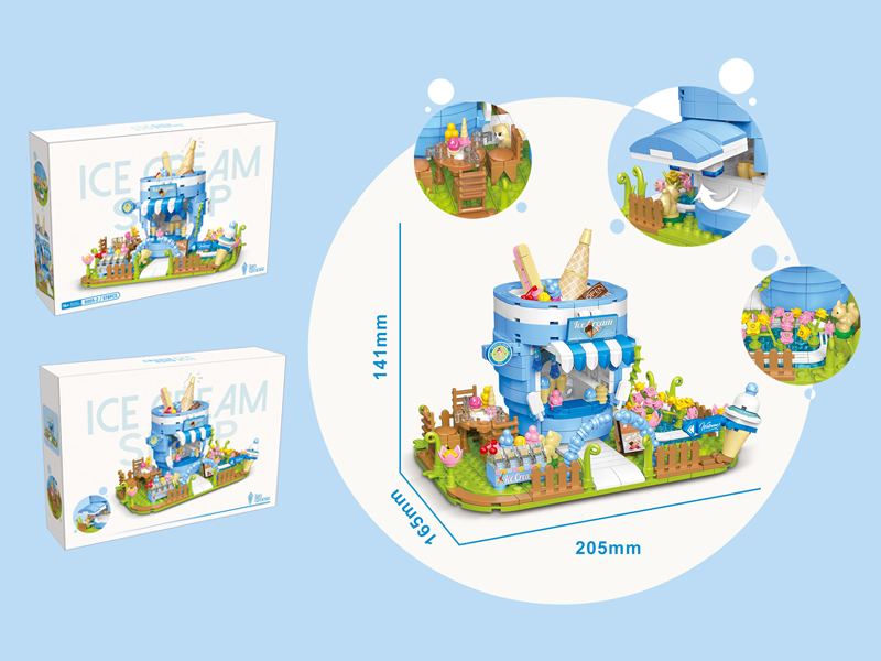 578PCS Ice Cream House Building Blocks