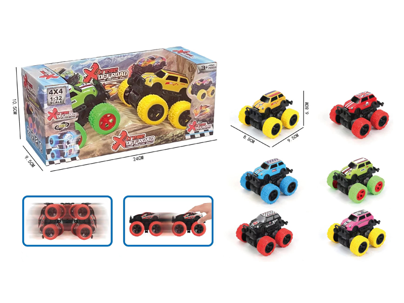 Dual Friction Large Wheel Climbing Metal Car