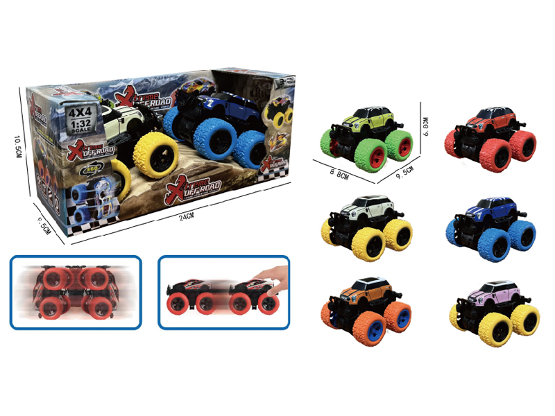Dual Friction Large Wheel Climbing Metal Car