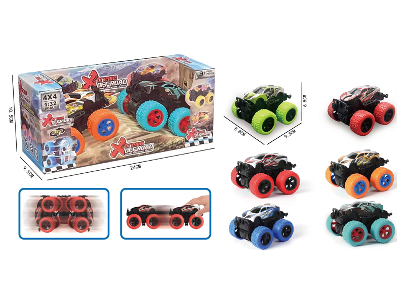 Dual Friction Large Wheel Climbing Metal Car