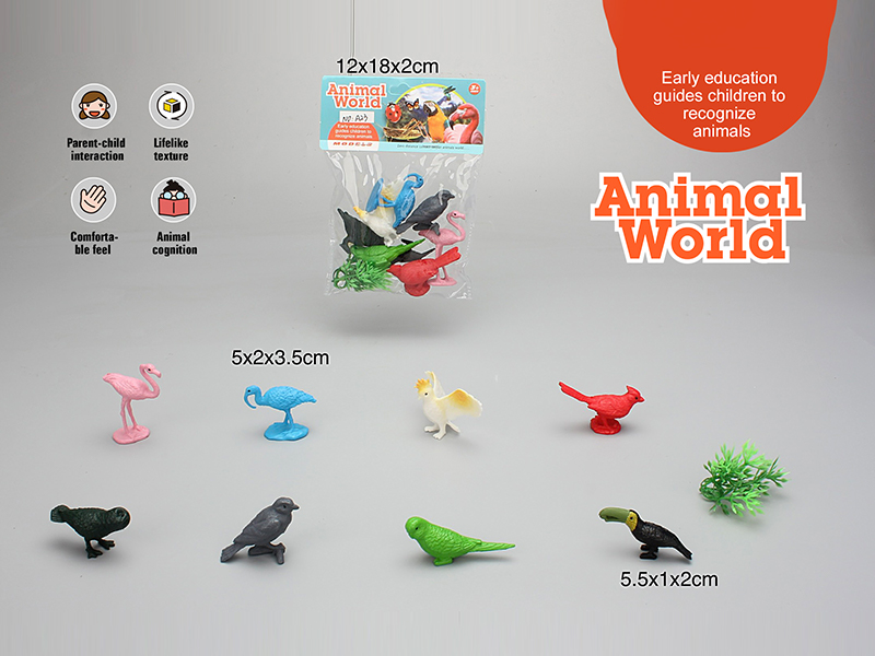 PVC Solid Bird Set
