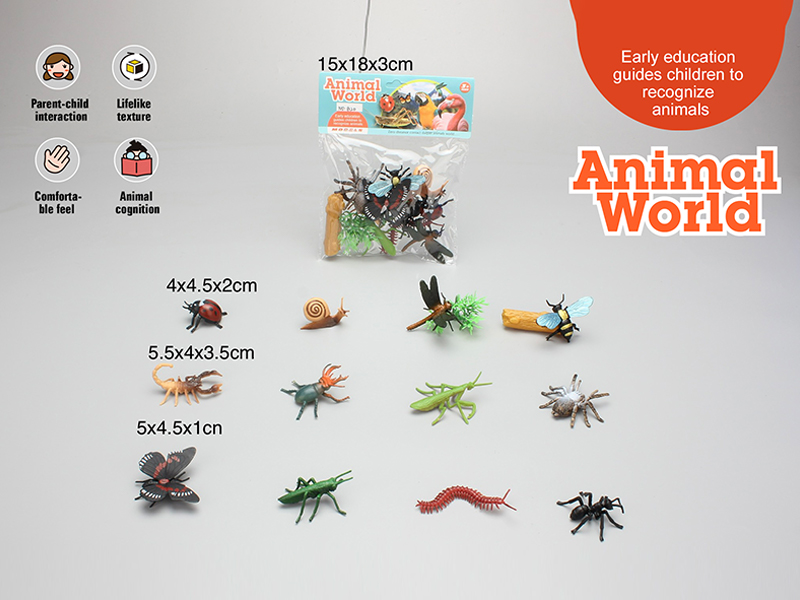 PVC Solid Insect Set