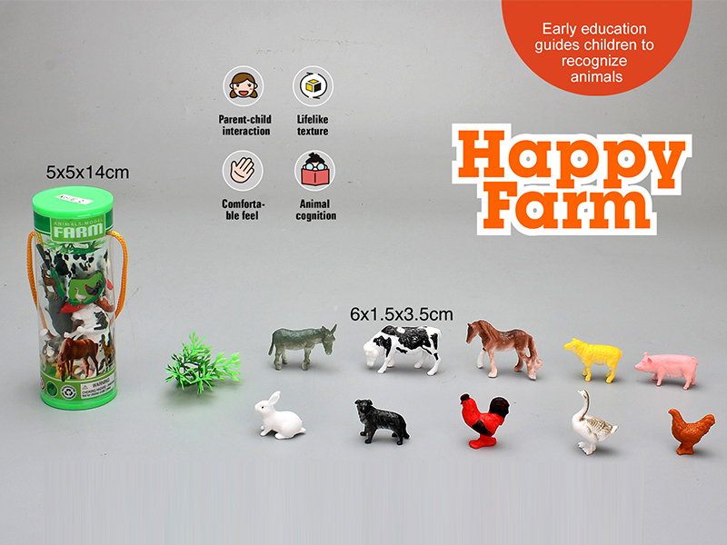 PVC Solid Ranch Poultry Animal Set