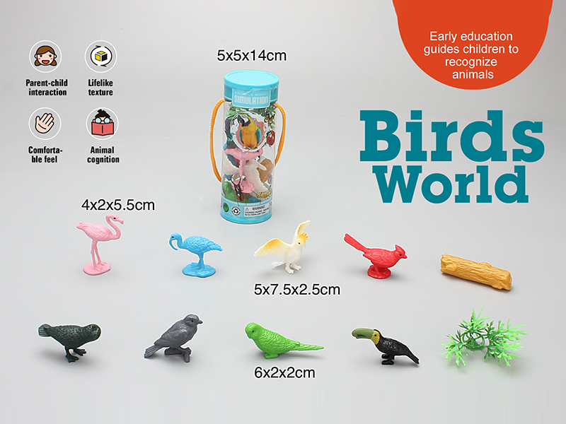 PVC Solid Bird Set