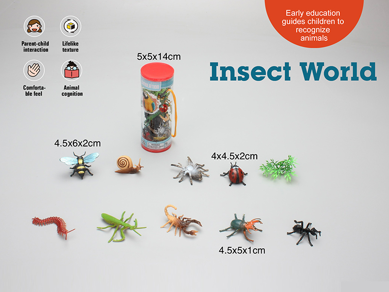 PVC Solid Insect Set