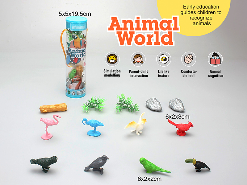 PVC Solid Bird Set