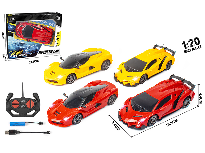 1:20 4-Channel Remote Control Simulated Car With Lights