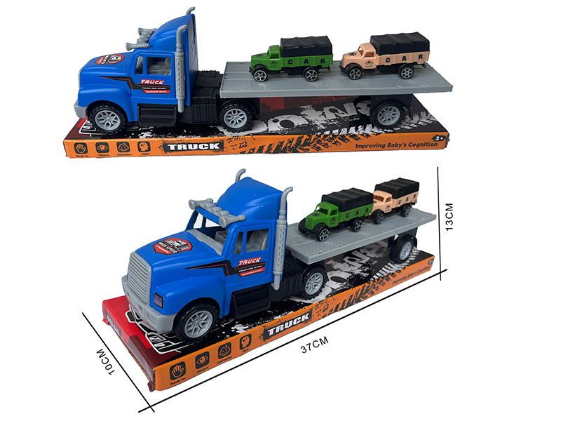 Friction Blue Trailer + 2 Dongfeng Automobile