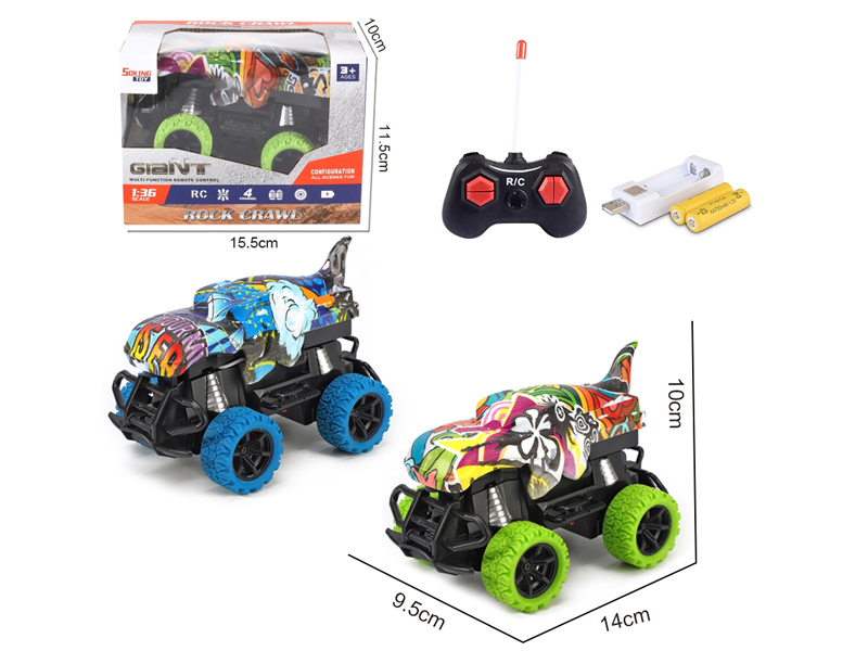 1:36 R/C Shark Car