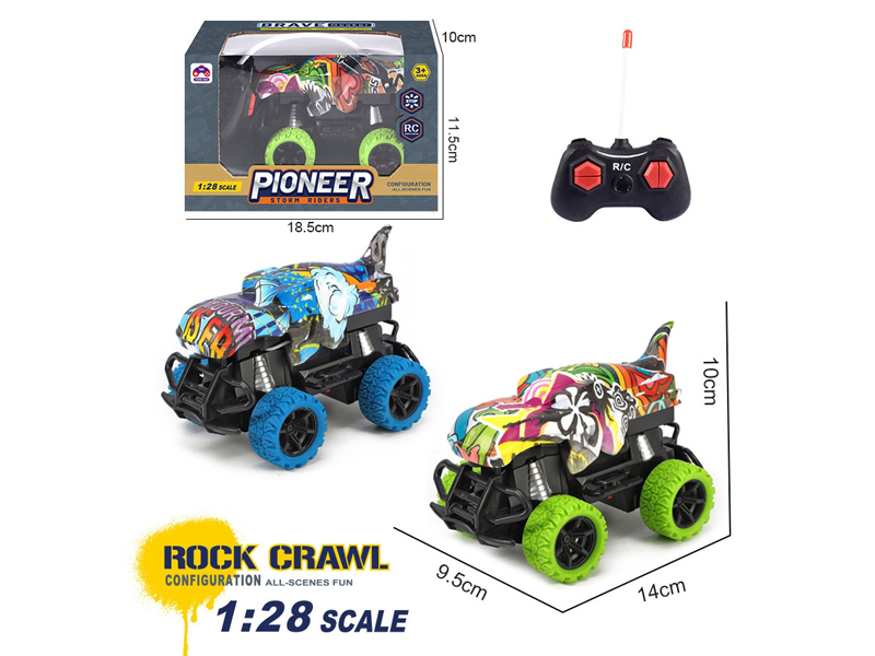 1:28 R/C Shark Car