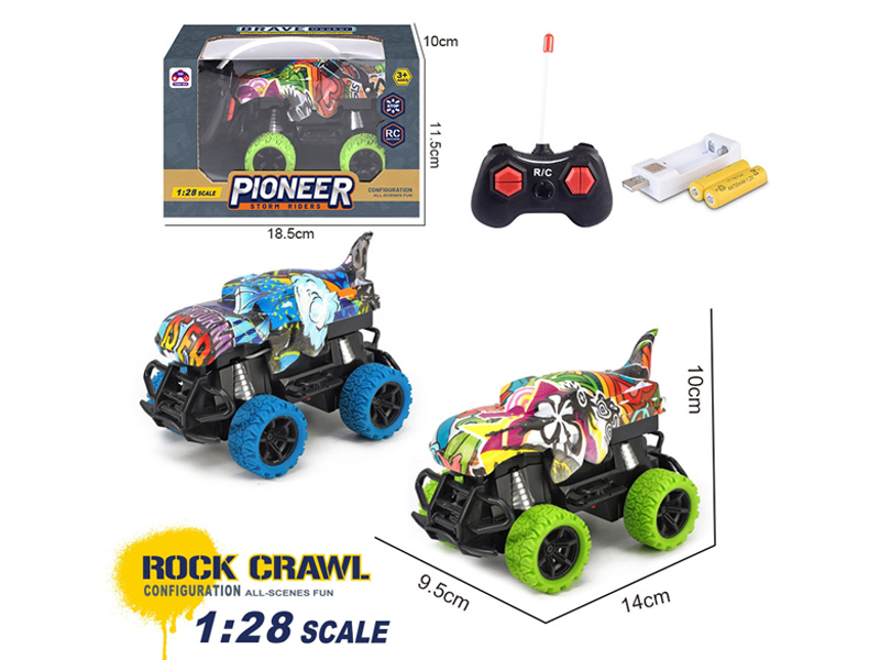 1:28 R/C Shark Car