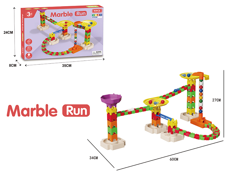 Marble Run Building Blocks 91pcs